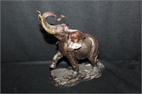 Franklin Mint Bronze Elephant "Giant of the
