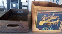 J - LOT OF 2 WOODEN BOXES (G116)