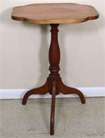 19th C. Cherry Candle Stand on Spider Legs