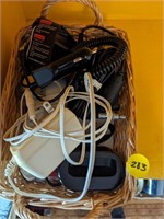 Lot of various power cords and office/crafting