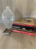 Decorative Vase; Coffee Table Books; and more