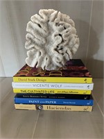 Decorative Coral Brain & Design Coffee Table Books