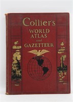 Collier's World Atlas and Gazetteer Hardcover 1939