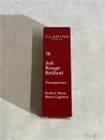 Clarins 16 perfect shine sheer lipstick