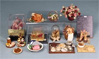 (15) Dollhouse Food and Floral Miniatures