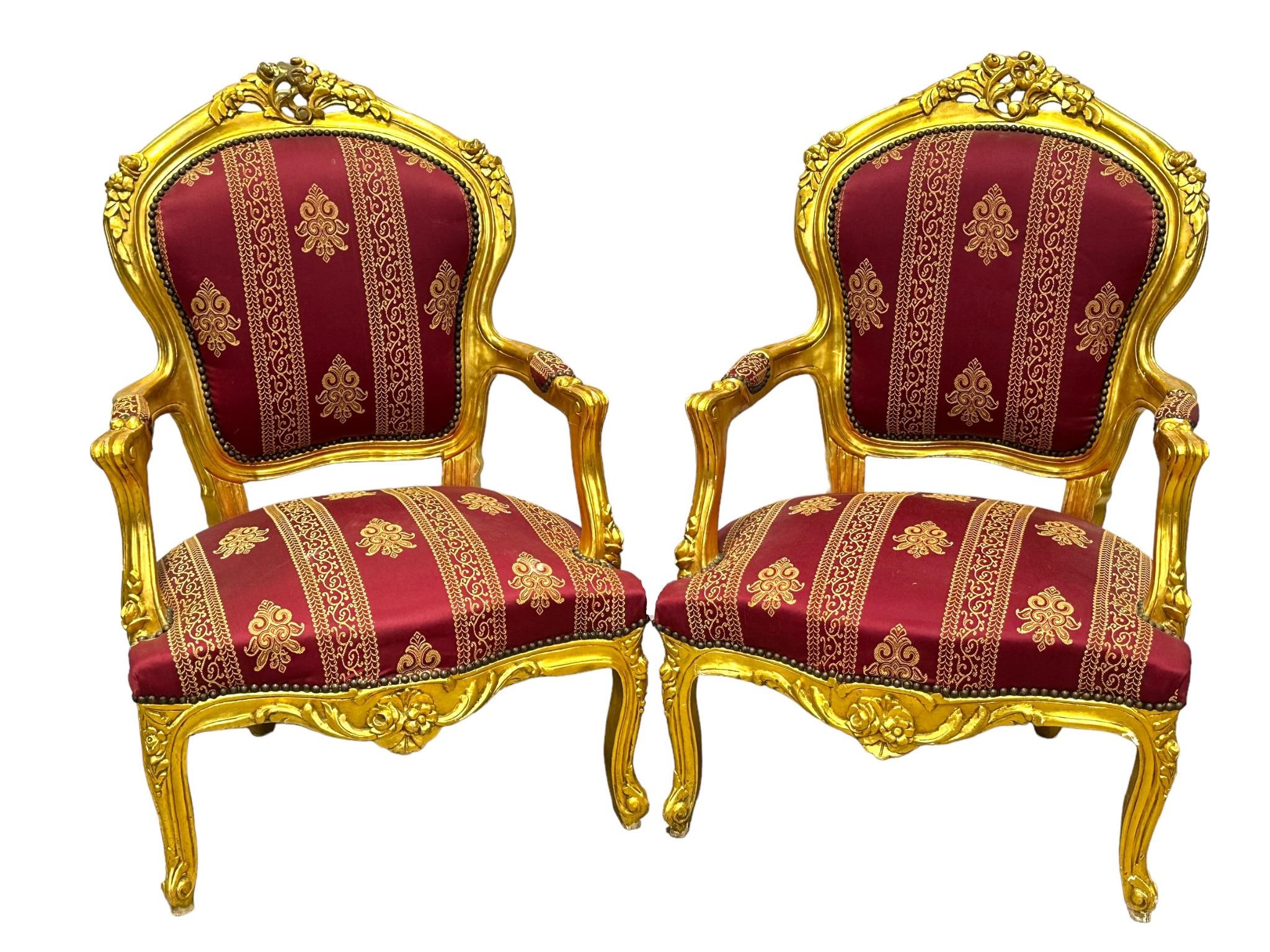 Pair of Antique French Provincial Style Chairs