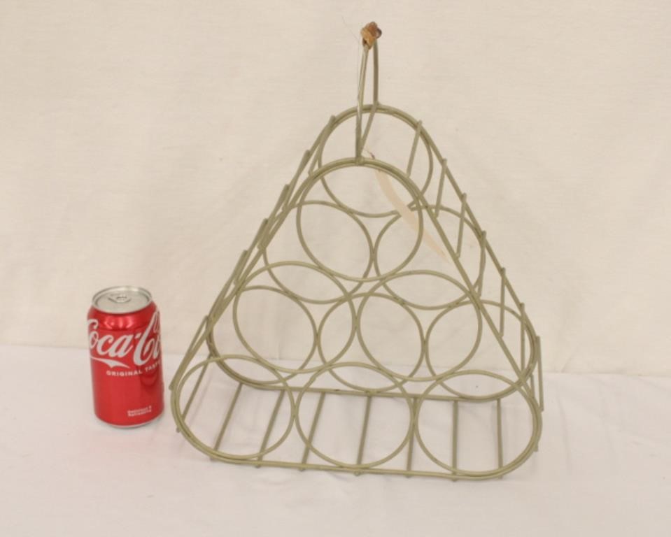 Triangle Wine Rack, Holds 6 Bottles