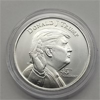 1 OZ SILVER ROUND DONALD TRUMP