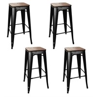 SET OF 4-Younike STYLE RUSTIC VINTAGE METAL BAR