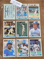 9 KEN GRIFFEY JR TRADING CARDS