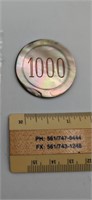 Antique Mother of Pearl (MOP) Poker Chip