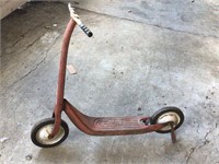 ANTIQUE WESTERN FLYER PUSH SCOOTER