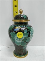 wonderful cloisonne pot with lid