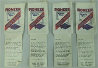 4- Pioneer Vintage Sweet Corn Sample Bags 5"