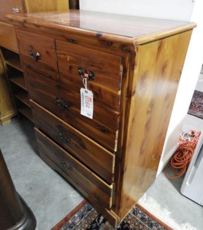Pine Contemporary four drawer dresser