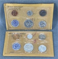 2x - Uncirculated Silver Mint Set 1957 and 1963