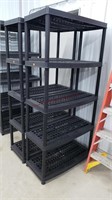2- 36x73x18d Plastic Garage Shelves