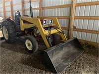 INTERNATIONAL 384 W/ FRONT END LOADER, APPROX 38HP