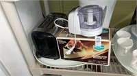 Small appliances lot toaster iron chopper coffee