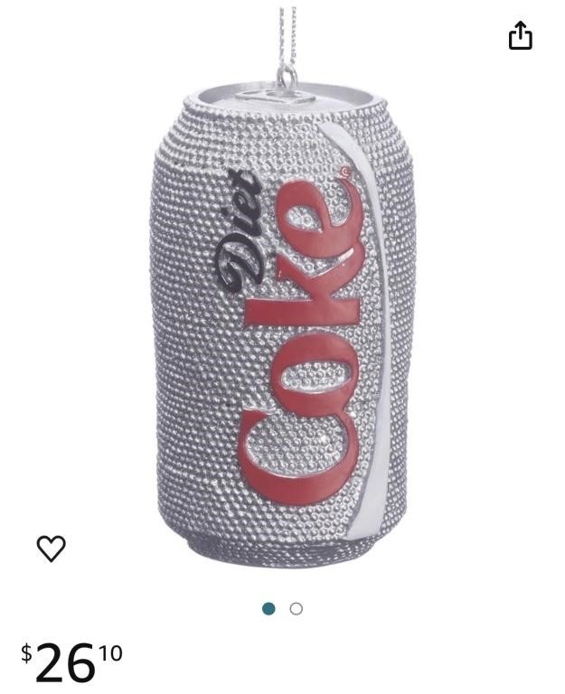 Coca Cola Glittered Diet Coke Can Christmas