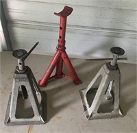 Group of Adustable Height Jack Stands