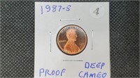 1987s DCAM Proof Lincoln Head Cent lb7004