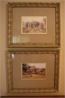 Pair of Lovely English Cottage PIctures
