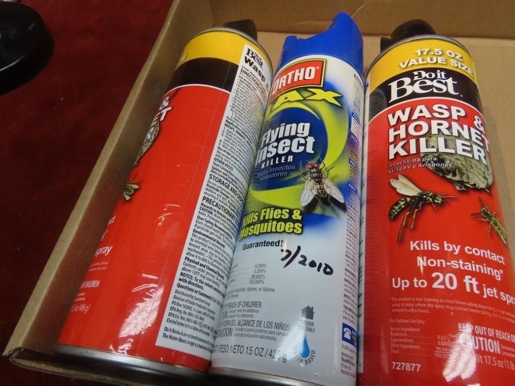 (6)New Wasp & hornet killer spray cans.