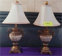 E - PAIR OF MATCHING TABLE LAMPS (L56)