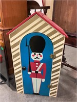 Toy soldier cabinet with three shelves 37” by 12”