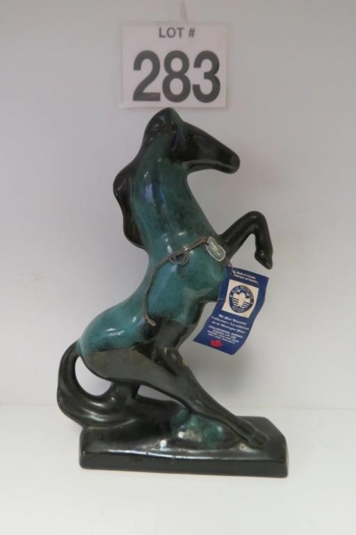 Vintage Blue Mountain Art Pottery 12" Horse