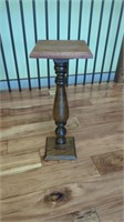 WOOD PLANT STAND (9" X 9" X 23"H)