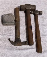 Various Hammers & Tape Measure