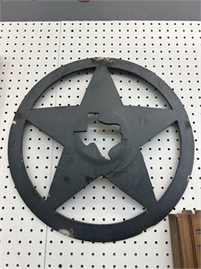 Cast iron Texas wall hanging 20 inches diameter
