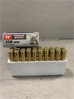 Winchester .308 Win Rifle Cartridges (20)