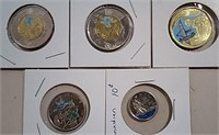 Canada Coloured Coins