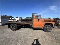 1963 C65 Flat Bed w/ Hyd Dump Steel Deck, Non-Op