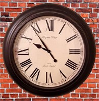 RAILROAD STATION Type 24" WALL CLOCK ROMAN NUMBERS