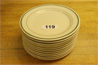 Set of twelve round dinner plates