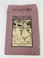 Vintage Folkwear Walking Skirt 209 Pattern