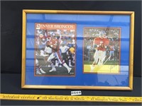 John Elway Framed Collectible