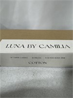 LINA BY CAMILIA 12IN TAPER CANDLE 10 PCS COTTON