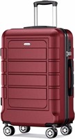 Expandable Spinner Suitcase - Wine