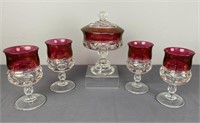 Kings Crown Goblets & Compote