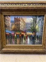 Framed Paris Street Scene