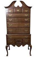 Ethan Allen Traditional Style 2 Pc Highboy