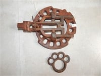 Antique Farm Implement Cast Iron Part Steampunk