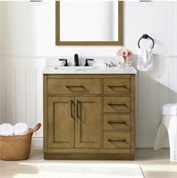 36" ALMOND LATTE BATHROOM VANITY