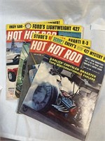 Vintage 1963b Hot Rod Magazine lot of 4 magazines