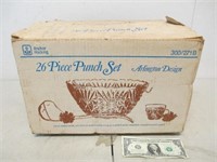 Anchor Hocking Punch Set in Box - Missing 1 Cup